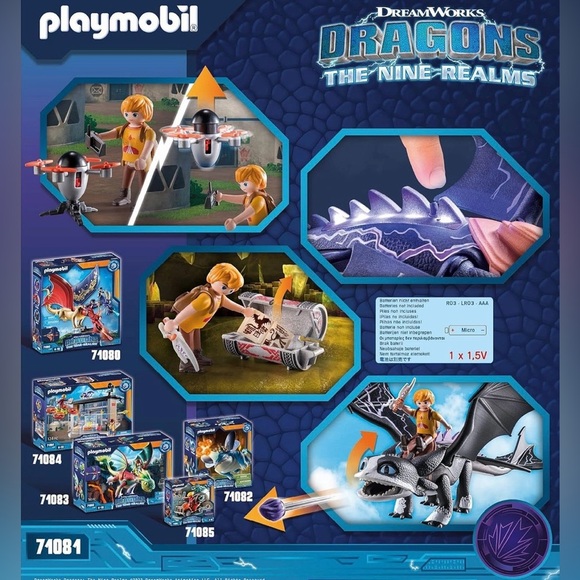 PLAYMOBIL Dragons Nine Realms: Thunder & Tom - BNIB 🐉⚡️ - Picture 2 of 5